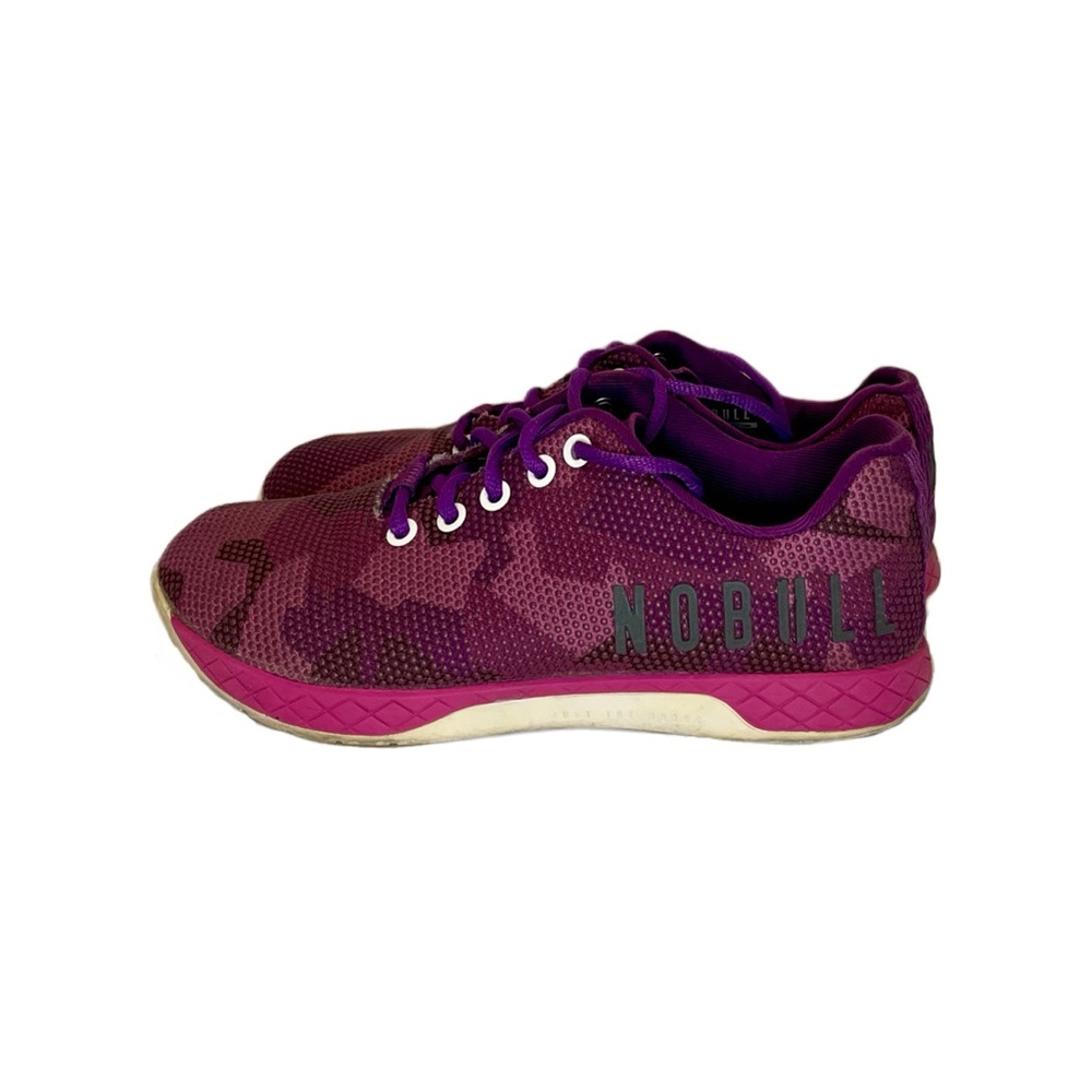 Women’s purple camo NOBULL trainers size 6.5